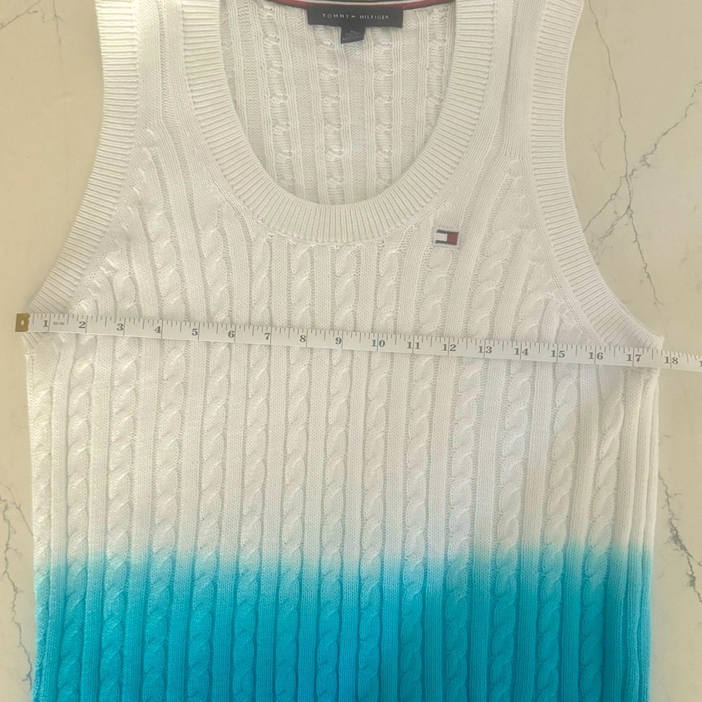 Tommy Hilfiger extra large knit tank top - Picture 5 of 6